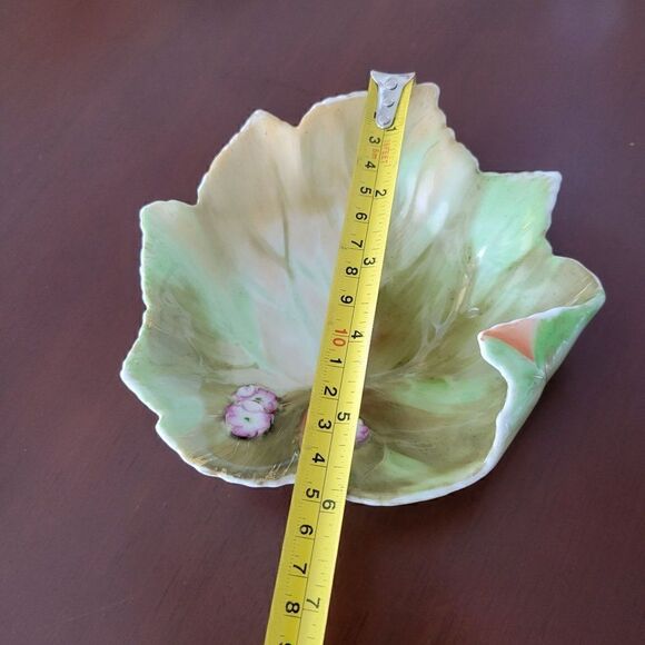 Vintage Chubu China Occupied Japan Leaf Shaped Dish - Picture 5 of 8
